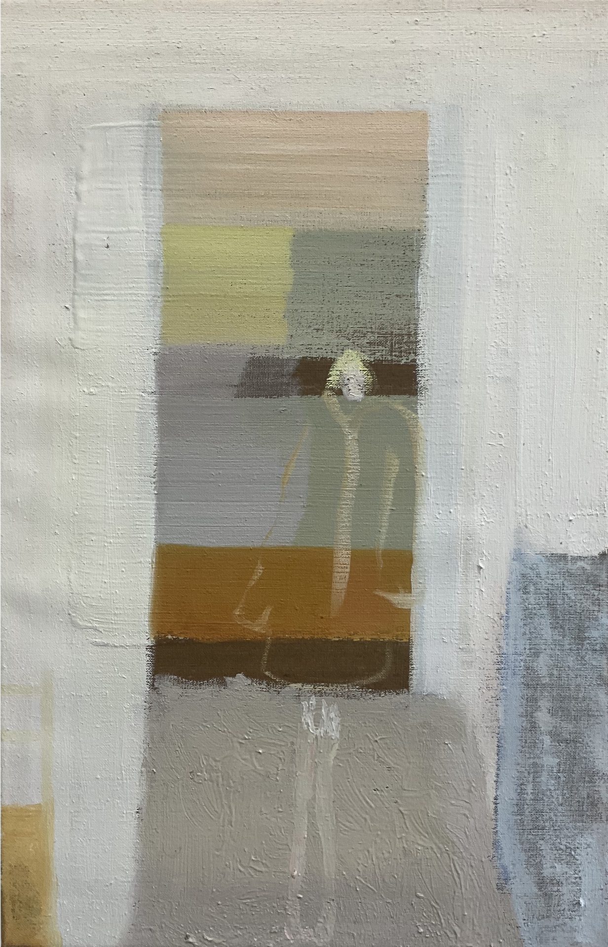Türsteherin, 37×52 cm, Öl auf Leinwand, 2022
