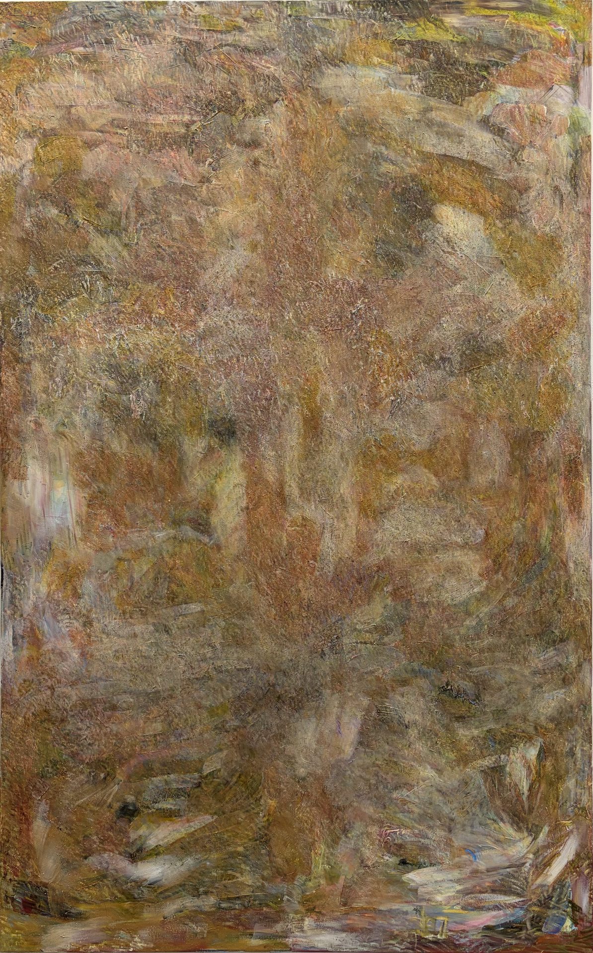 Jahresbild 2023, 250×150 cm, Öl und Acryl auf Leinwand