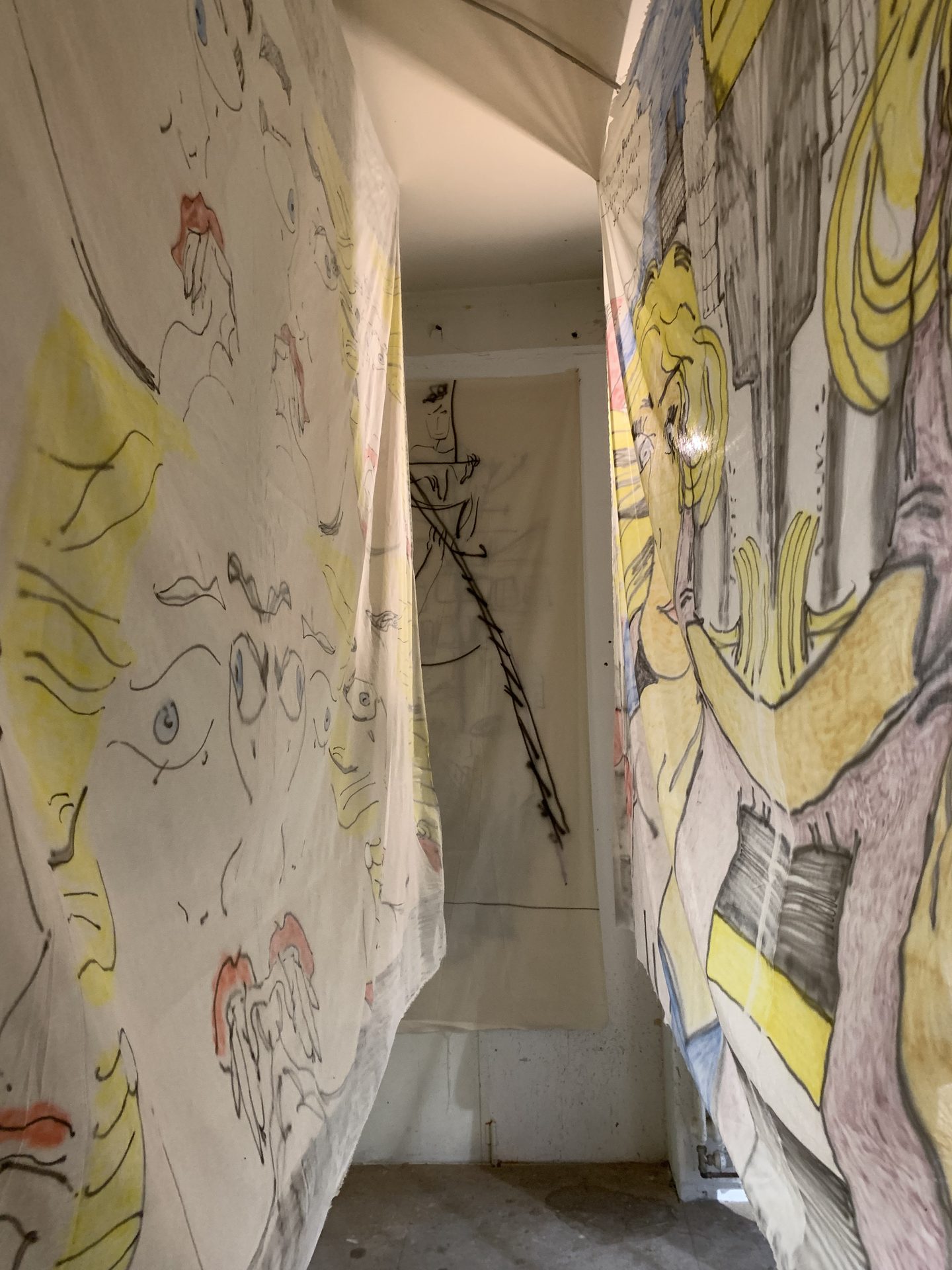 Stoffbilder — Mittendrin-Ansicht, o40, Berlin
